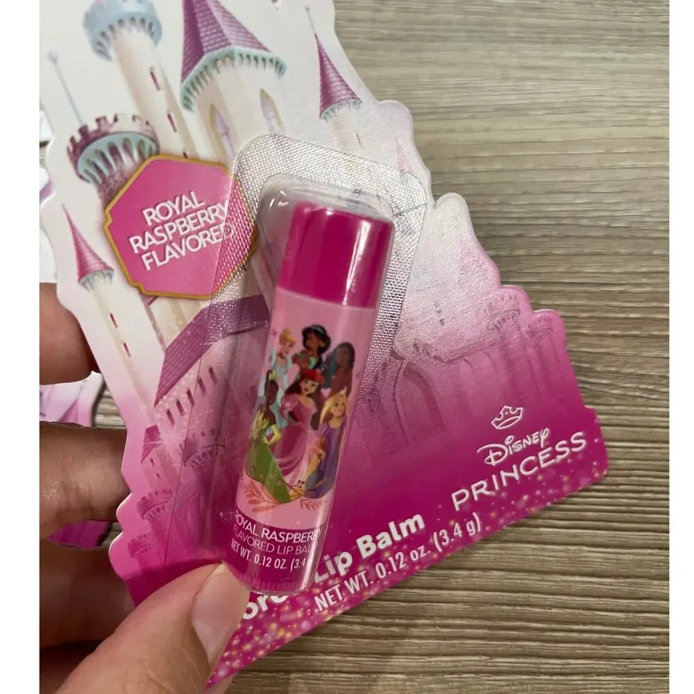 Disney Princess Royal Raspberry Flavored Lip Balms NEW 2 packs